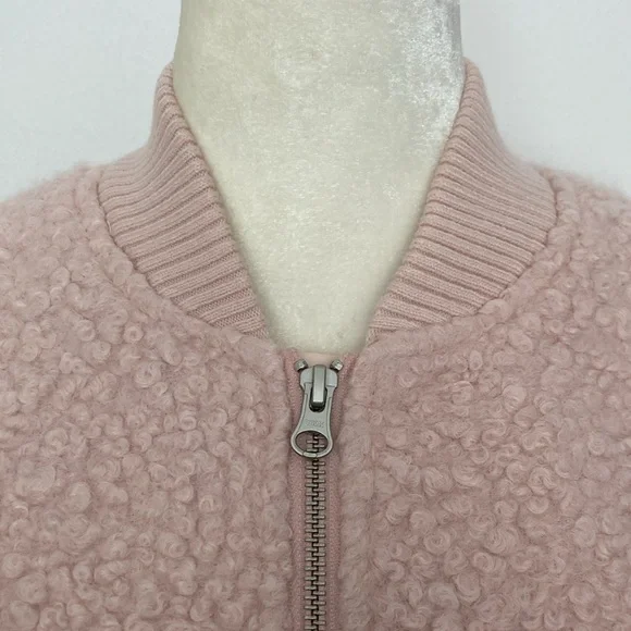 By Anthropologie Pink Sherpa Boomer Jacket - Picture 7 of 16